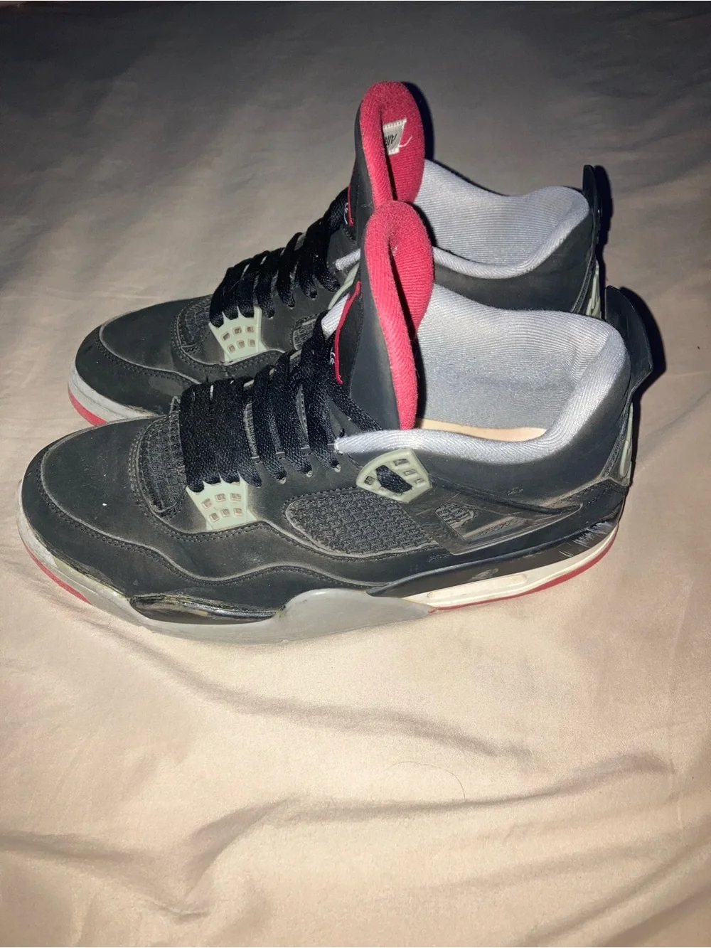 Jordan Black and Red Bred Jordan 4’s